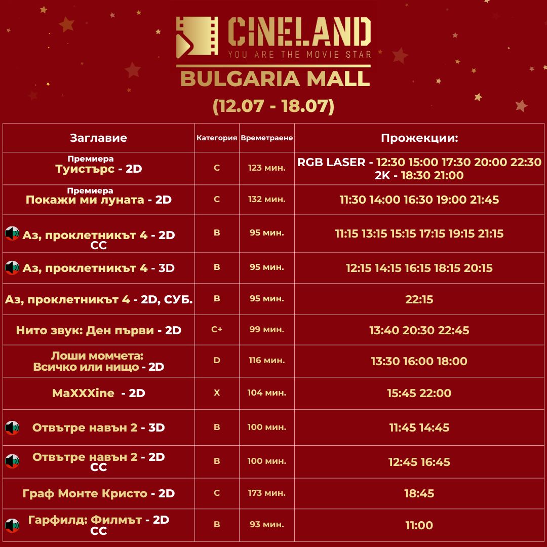 Cineland   :      12-18  2024